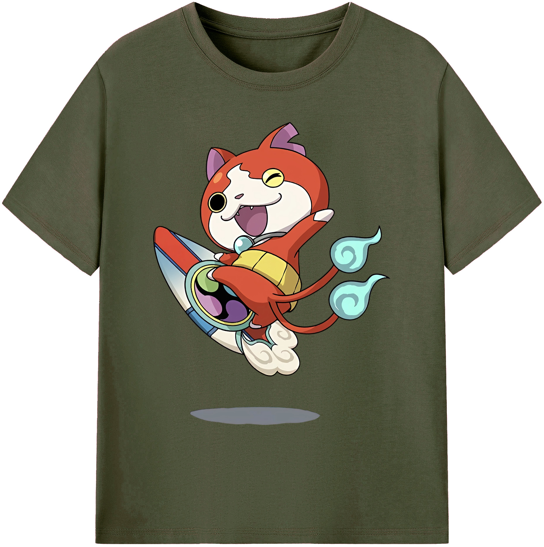（画像用） 妖怪ウォッチ Yo-kai Watch 綿100％ メンズ半袖Tシャツ｜肌触りやわらか＆通気性